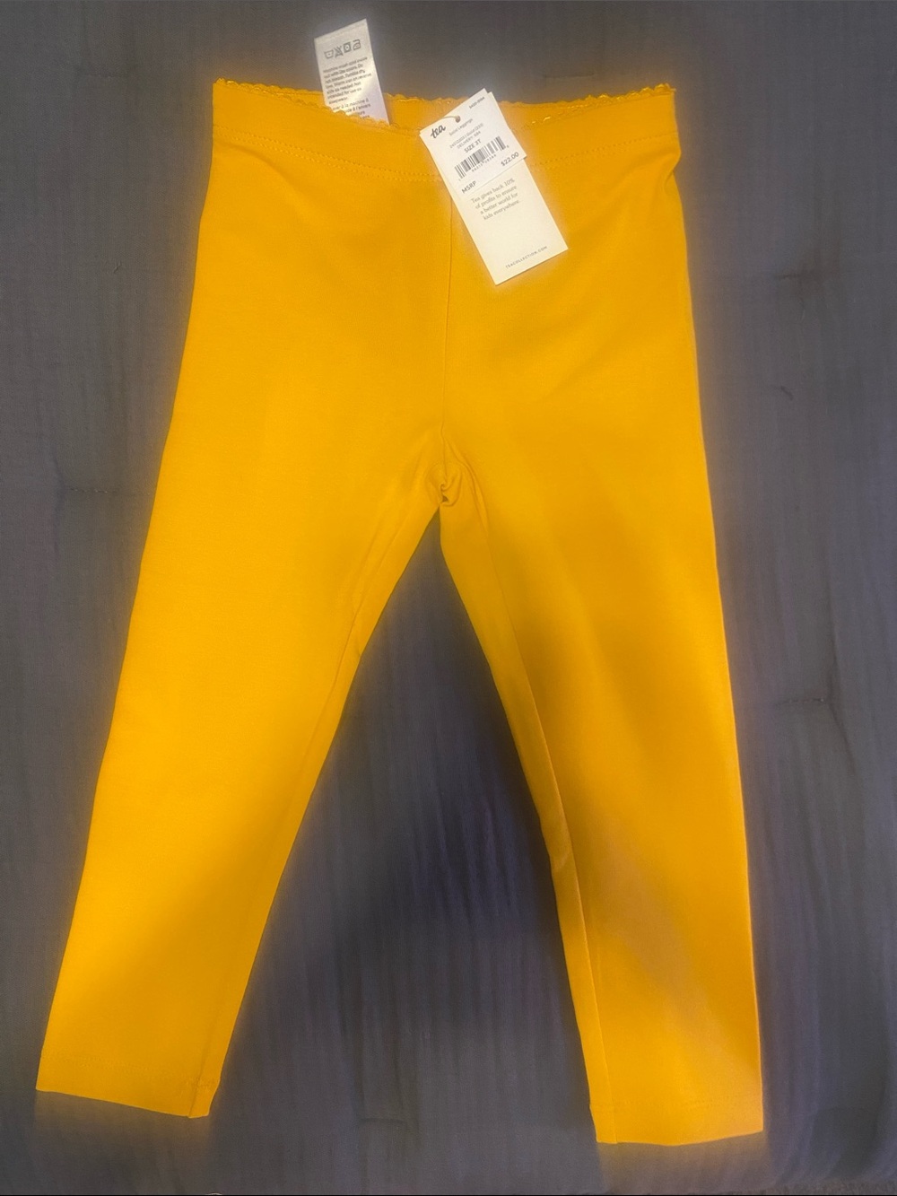 Tea Collection Bright Yellow Girls' Stretch Leggings